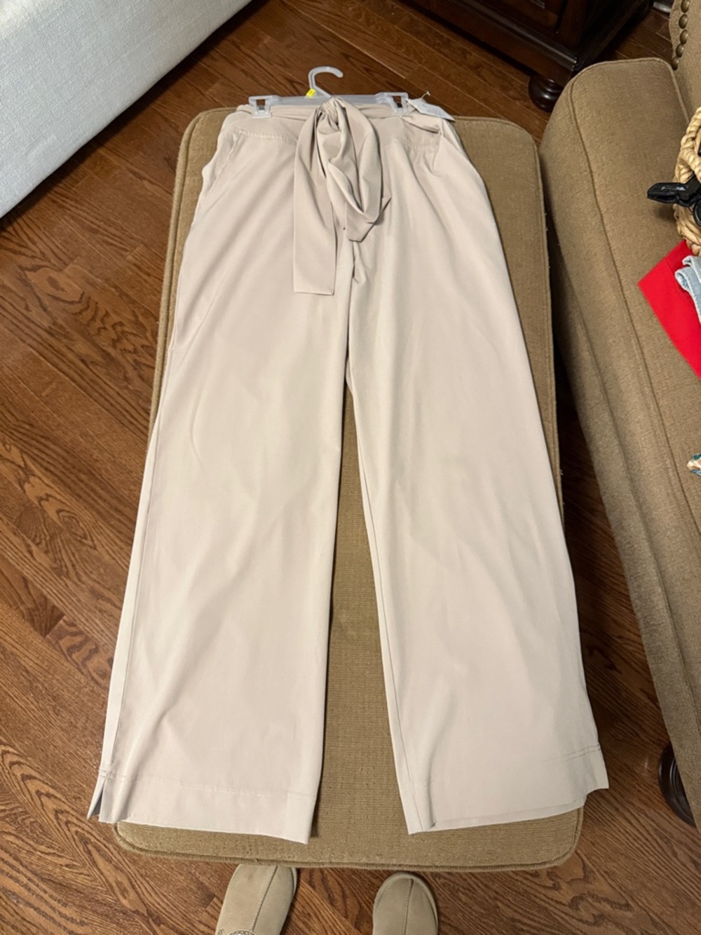 Soybu Neutral Tan Drawstring Active Leggings